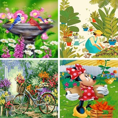 garden painting by numbers