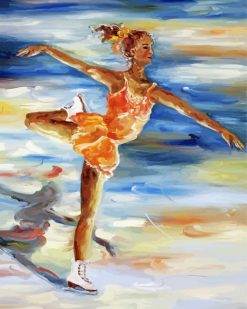 Ice Skating Dancer paint by numbers