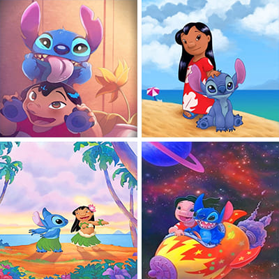 lilo and Stitch painting by numbers