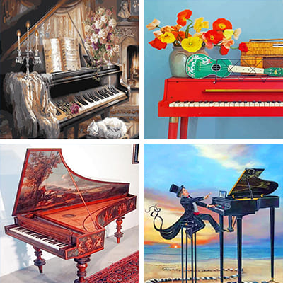piano painting by numbers