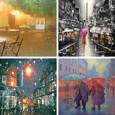 rain painting by numbers