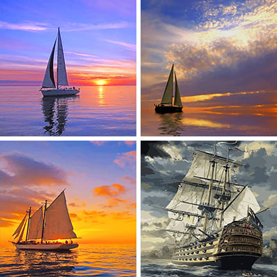 sail painting by numbers