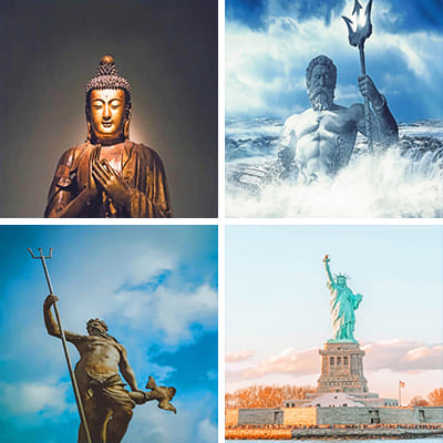 statues painting by numbers