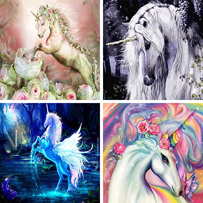 unicorn painting by numbers