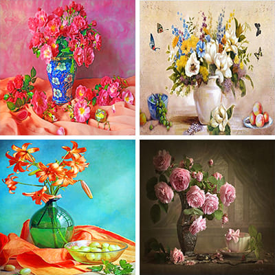 vases painting by numbers