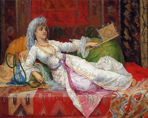 Woman Reclining paint by numbers