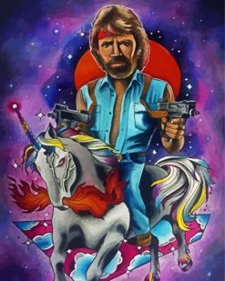 Chuck Norris paint by numbers