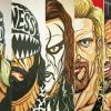 NWO Wrestling Faces paint by numbers