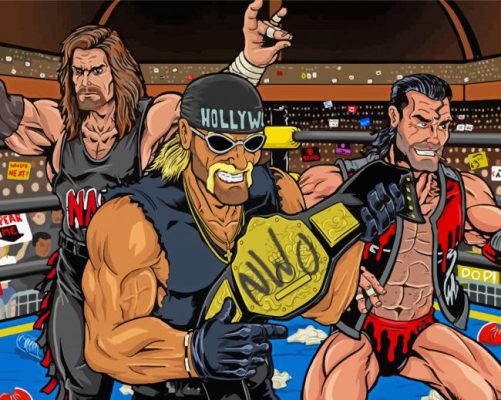 Cool NWO Wrestling  paint by numbers