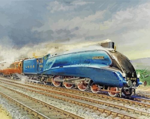 Train By Terence Cuneo paint by numbers