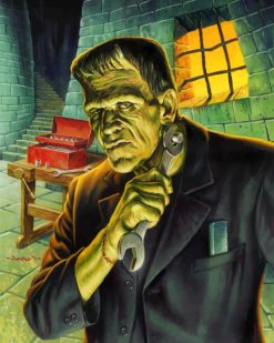 Frankenstein paint by numbers