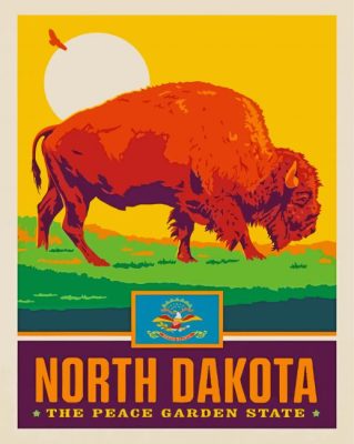 North Dakota paint by numbers