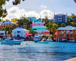 Bermuda Island Coastline paint by numbers
