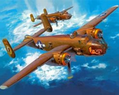 US Ww2 Aeroplanes paint by numbers