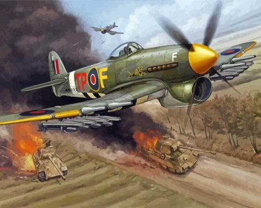World War 2 Aviation paint by numbers