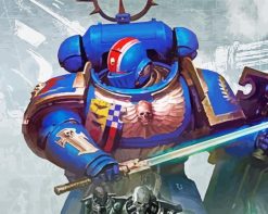 Warhammer 40k Game Illustration Aesthetic Warhammer 40k paint by numbers