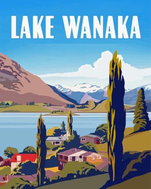 Lake Wanaka paint by numbers