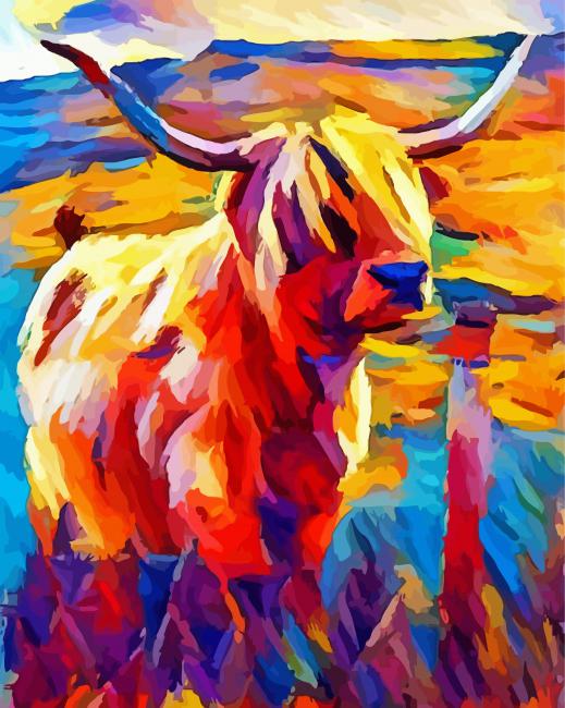 Cow Paint by Number 